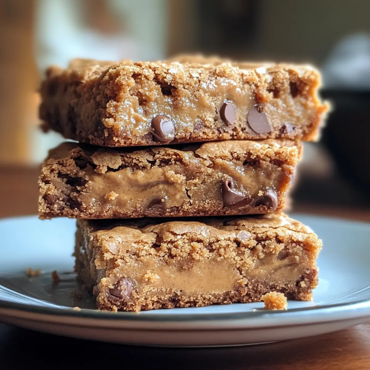Irresistible One Bowl Peanut Butter Blondies You’ll Crave